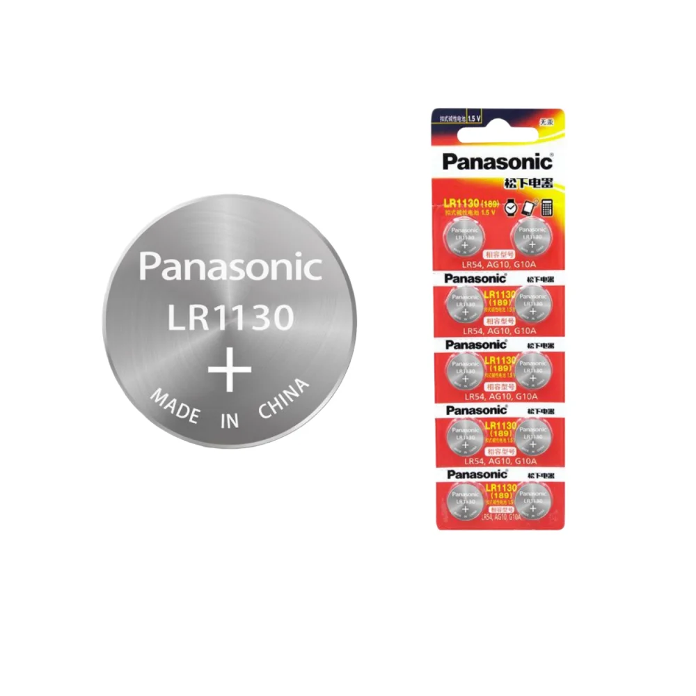 2-30PCS Panasonic AG10 LR1130 SR54 1.55V Alkaline Battery Long Lasting for Watches, Toys, Calculators, Key Fobs  High Capacity