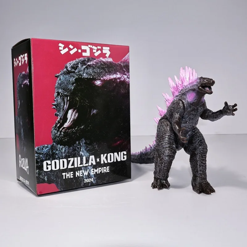 Figurine Godzilla vs. Kong 2 : Le Nouvel Empire, le Roi des Monstres, Godzilla Version Évoluée Rose, Jouet Modèle, Cadeau
