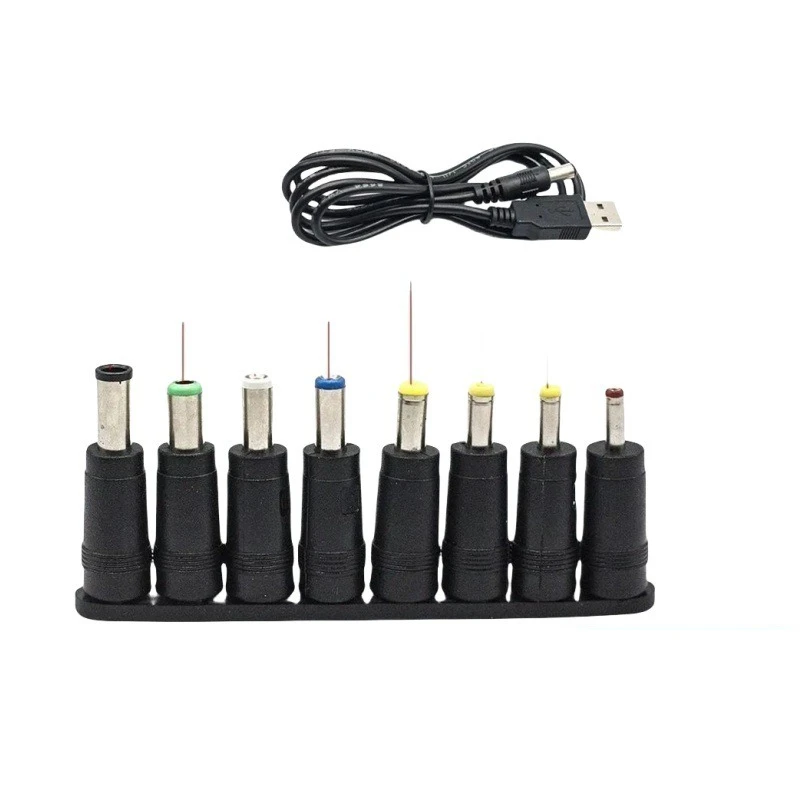 2Pcs USB to DC 3.5mm Power Cable, Round Hole Charging Cord for Small Fan, Speaker and Other Devices