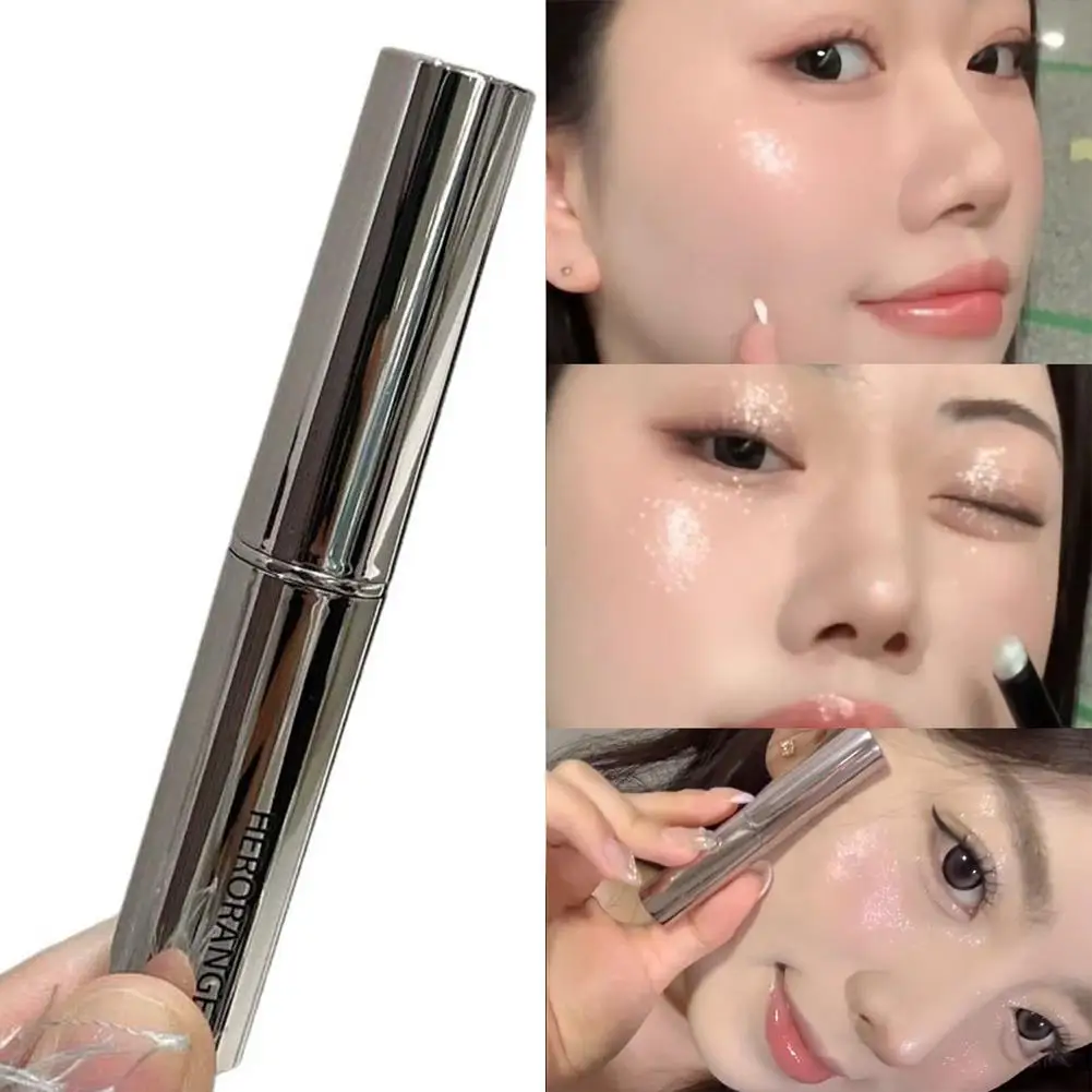 핑크 펄리 아이 섀도우 스틱 하이라이터 펜슬 방수 펜 메이크업 브라이트닝 섀도우 라이잉 글리터 하이글로스 실크웜 아이 Y5B8