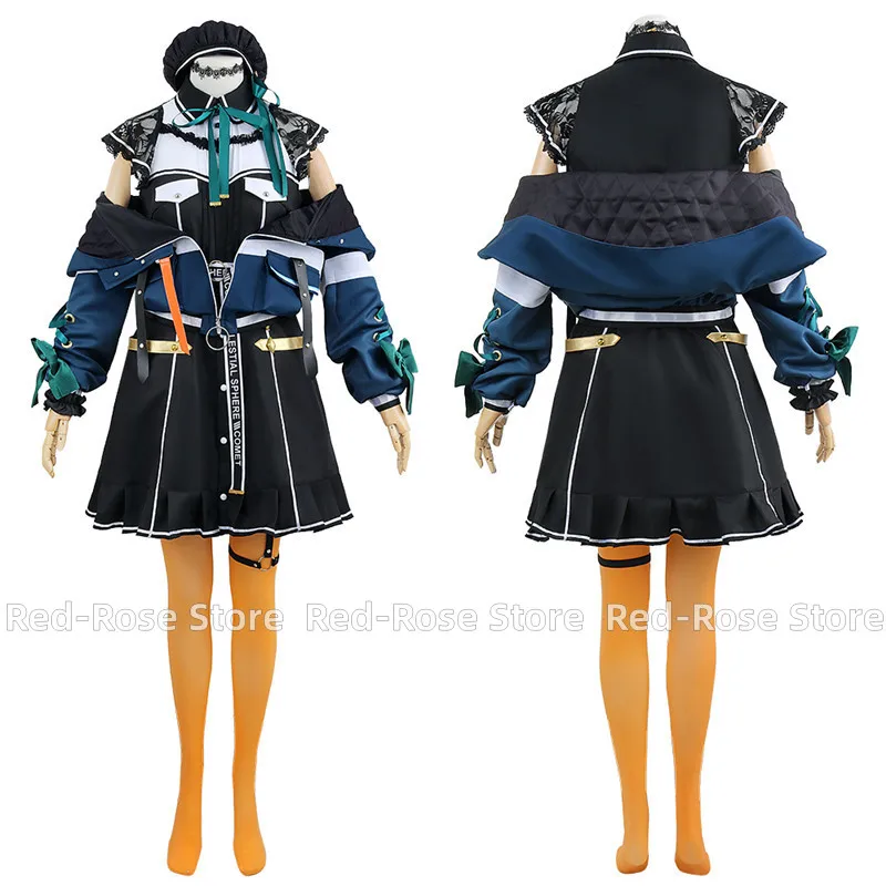 VTuber Hoshimachi Suisei Cosplay Costume Hololive Virtual YouTuber Dresses And Coat Anime Idol Full Outfit Wig Shoes