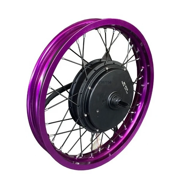 

Motor 5000w 205 50H V3 Hub Motor Electric Motorcycle Colorful Rims High Speed Electric Bike Conversion Kit