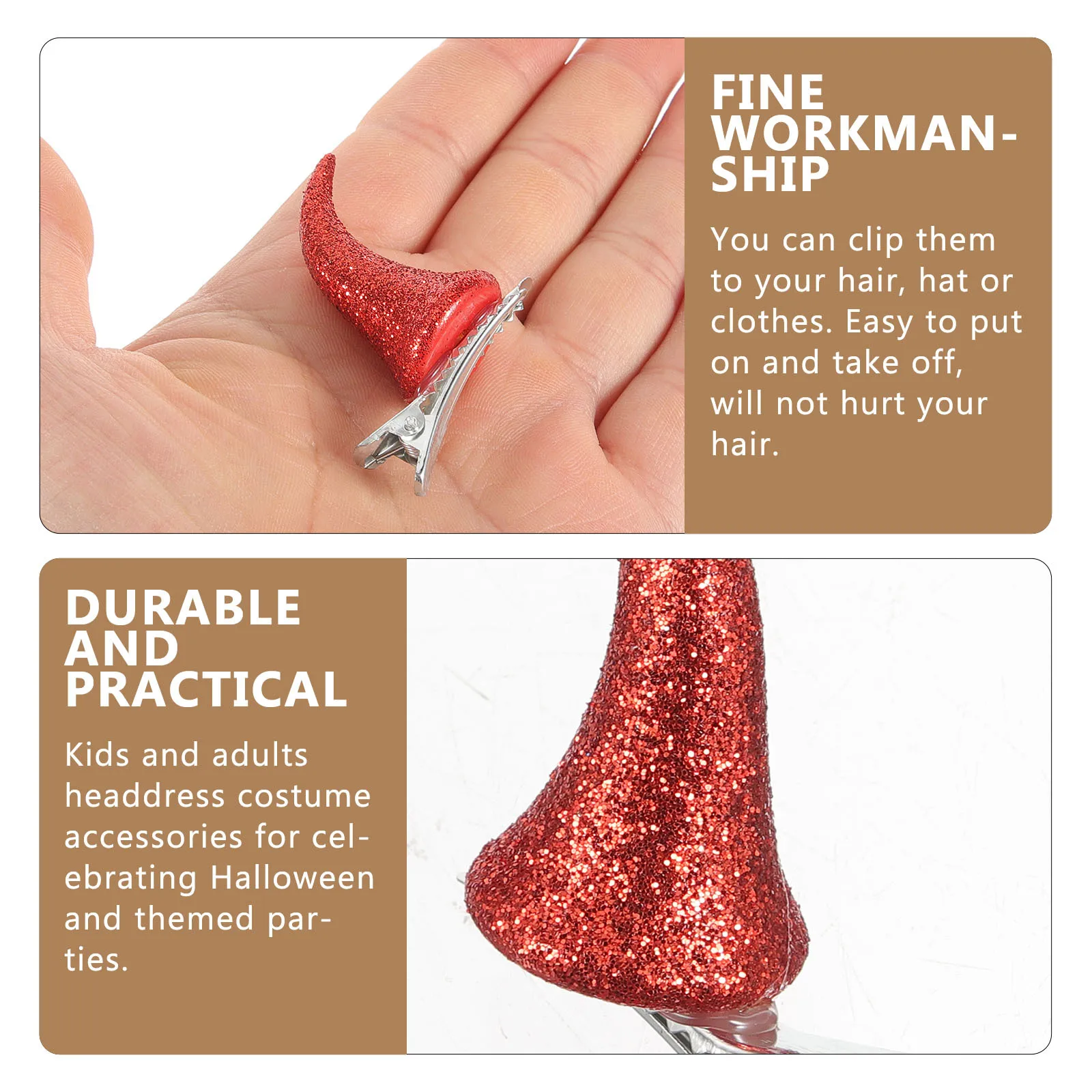 

4 шт., заколка для волос с рогом дьявола, блестящие аксессуары для костюмов на Хэллоуин, аксессуары для детей и взрослых, косплей, вечерние реквизит для фотосессии, заколка