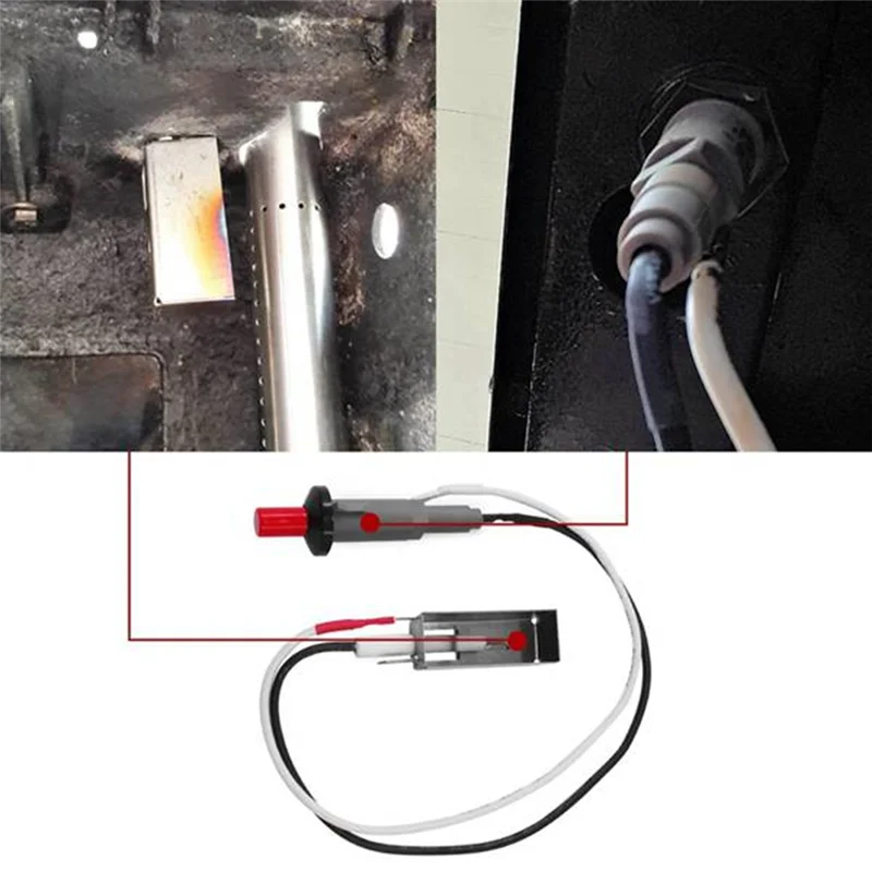 ABVJ-Grills Piezo Igniter 어셈블리 Weber 7510 Spirit E-210 압전 펄스 점화용 Piezo Spark Igniter 점화