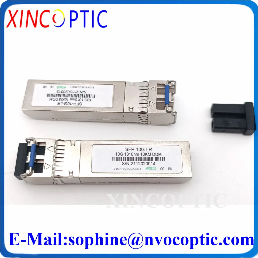 Imagem -03 - Transceptor de Fibra Ótica do Único Modo 10km Sfp lr para Sfp10g-lrsfp-10g-lr-s 10g 1310nm Compatível com Cisco Peças