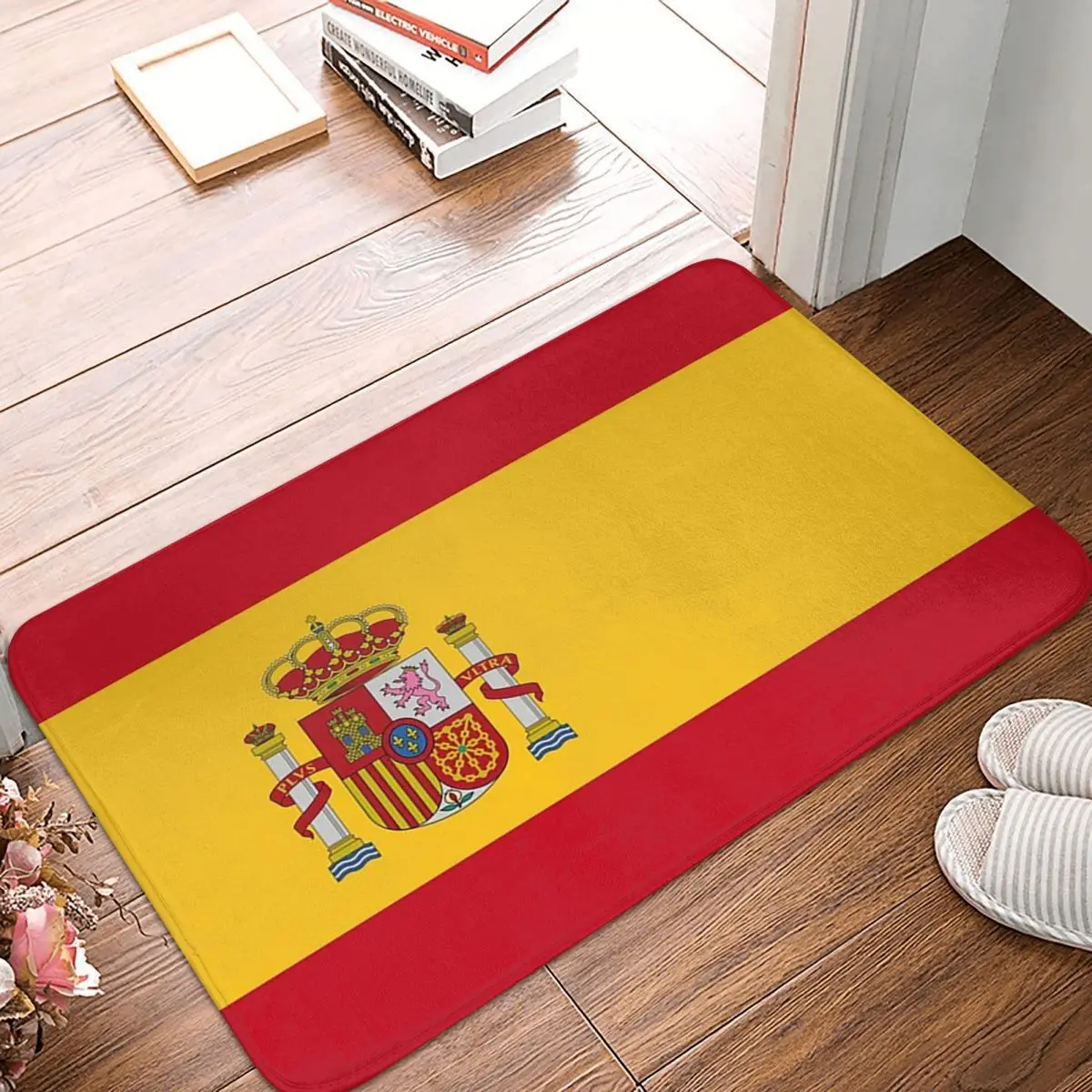 Flag Of Spain Non-slip Doormat Floor Mat Dust-proo Carpet Rug for Kitchen Entrance Home Balcony Footpad Mats