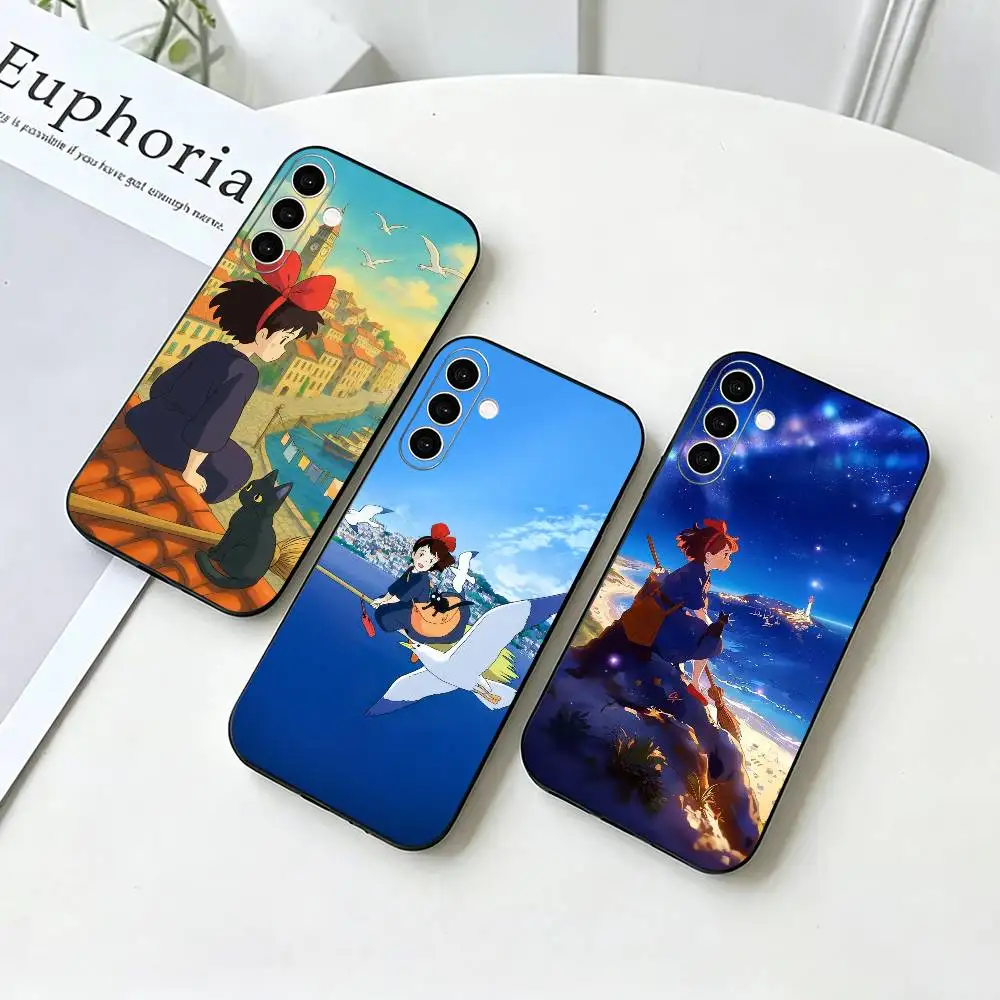 Kiki Flying Witch Delivery Service   Phone Case For Samsung Galaxy A73,A72,A71,A70,A53,A52,A51,Others Soft Black Cover