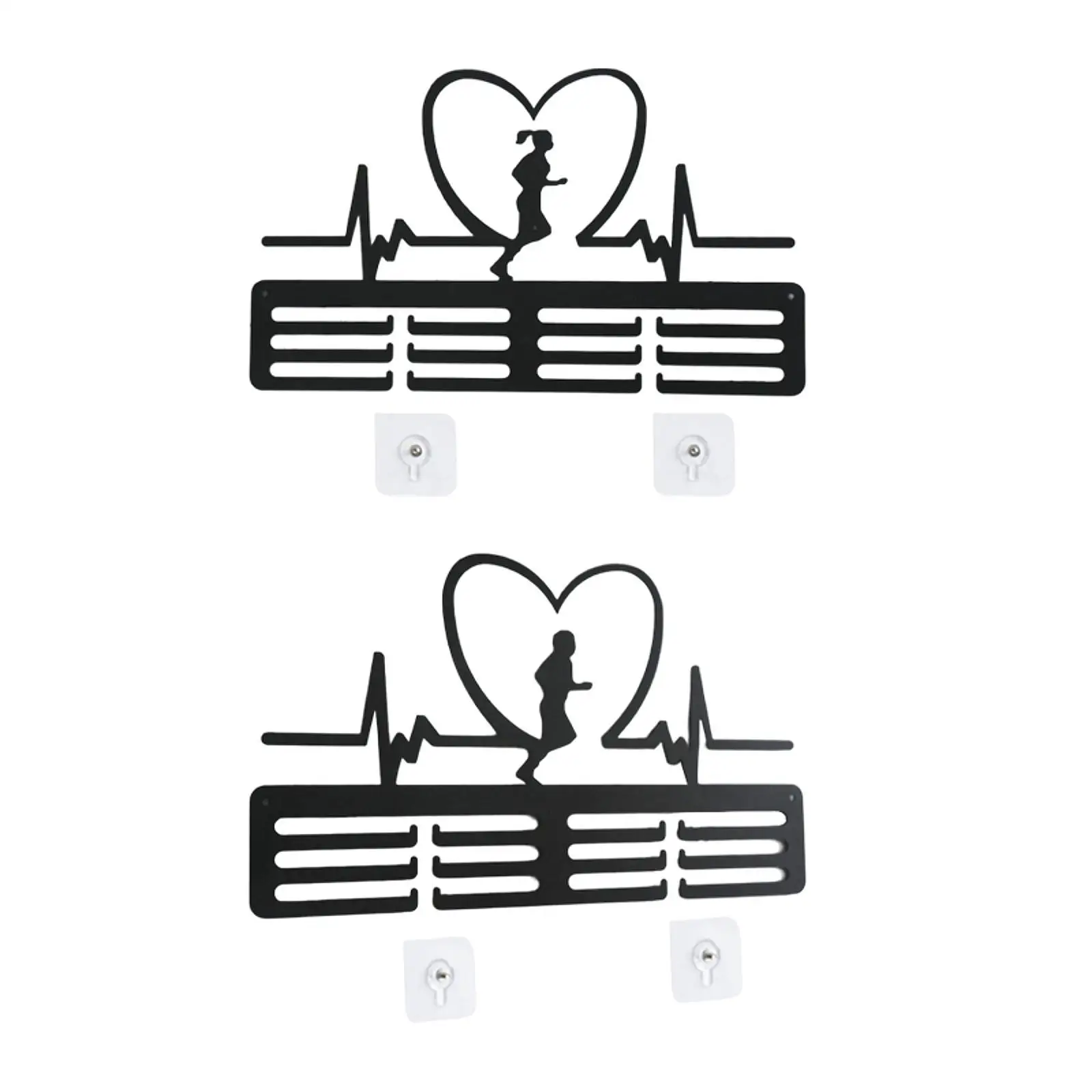 Medal Hanger Wall Mounted Iron Award Ribbon Organizer Sports