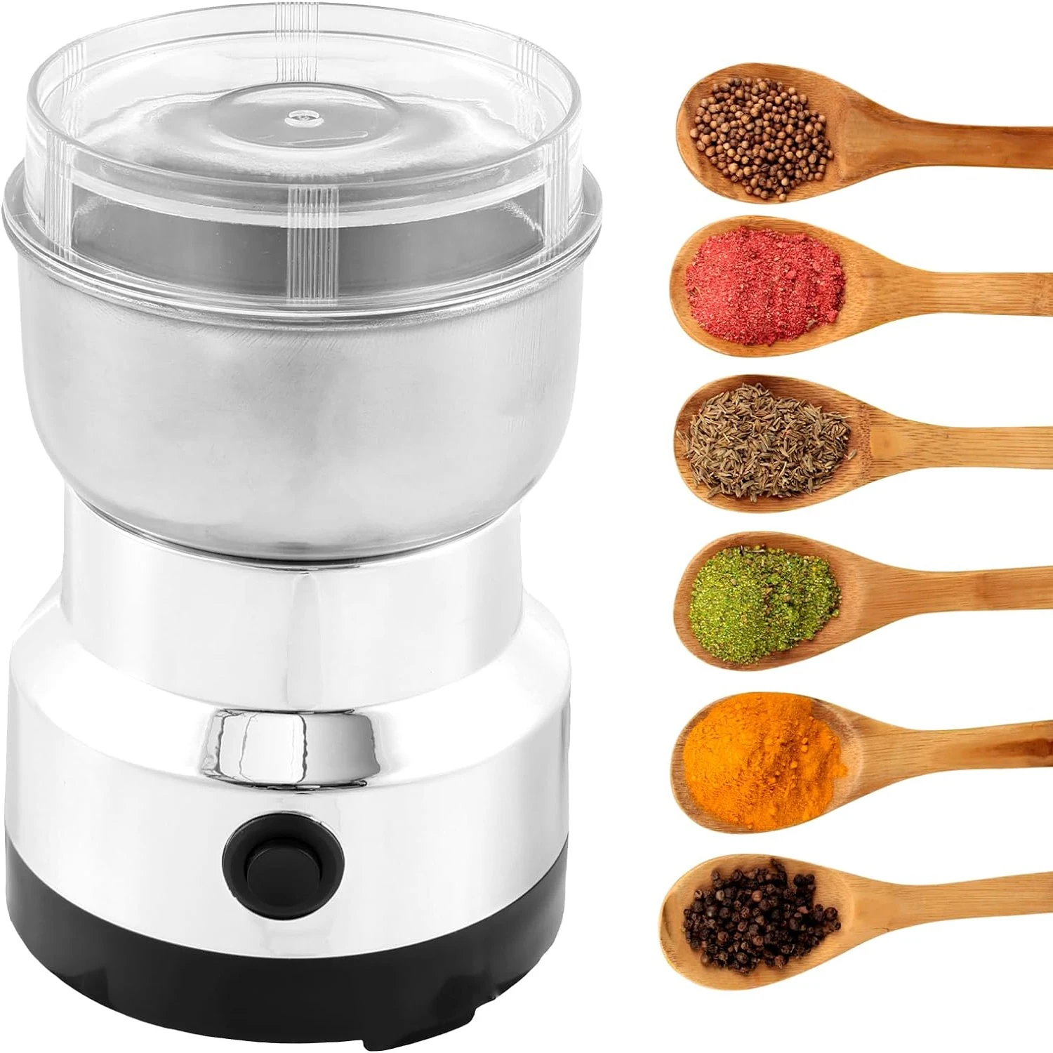 Electric Coffee Grinders Mill Food Grinder Machine Coffee Beans Grains Herbs Seasonings Spices Grinding Machine Kitchen Tool