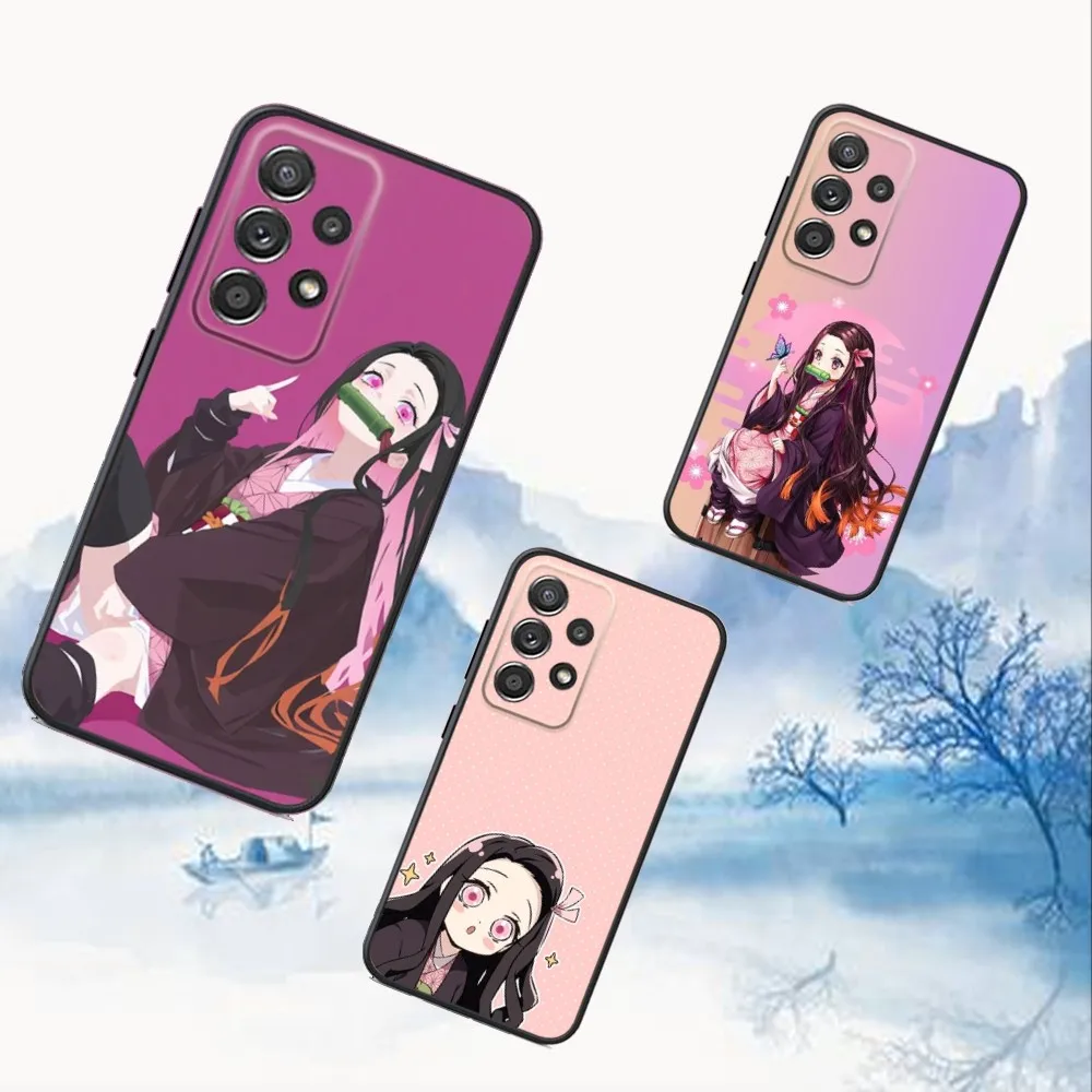 

Anime Nezuko K-Kamado Phone Case For Samsung S25,S24,S21,S22,S23,S30,Ultra,S20,Plus,Fe,Lite,Note,10,9,5G Black Cover