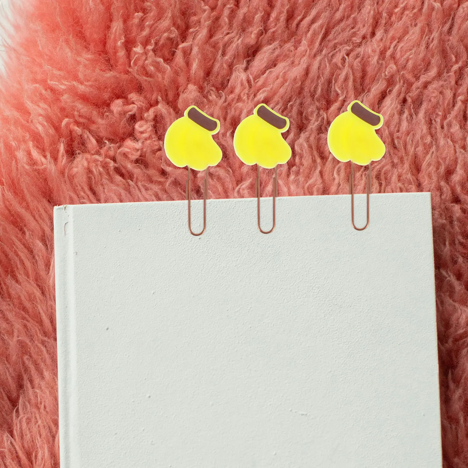 

20Pcs Cartoon Fruit Paper Clips Cute Metal Document Clips Decorative Office Study Supplies Banana Style Paper Clip