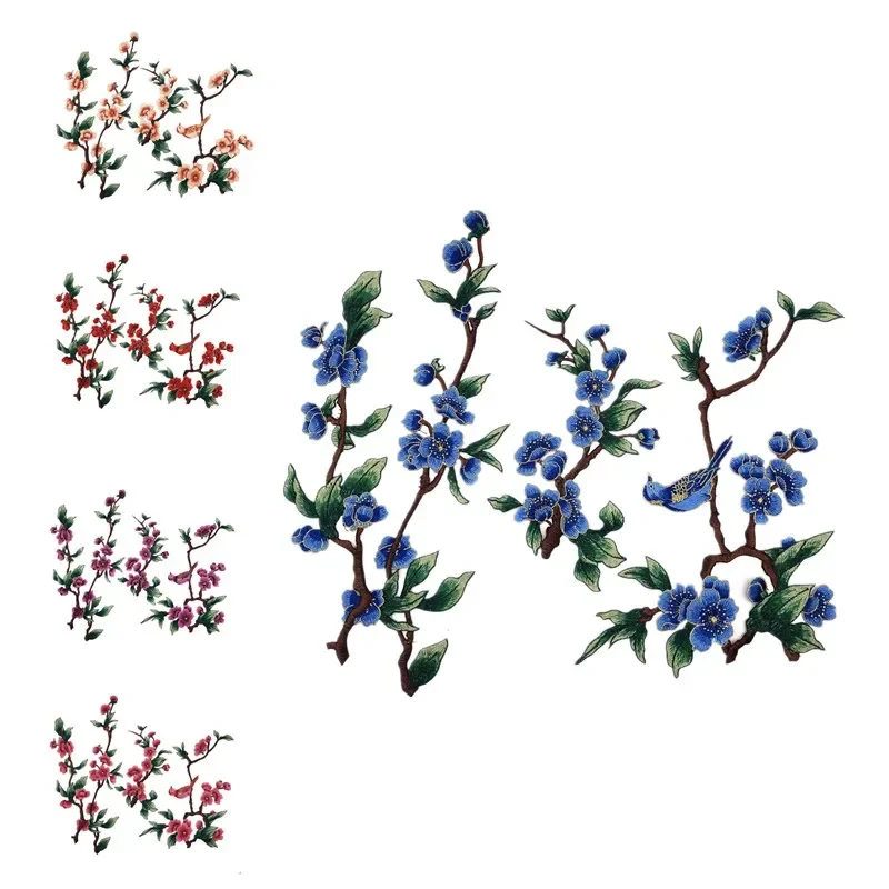 Embroidery Flower Patch for Clothing,Sew-on Applique,DIY Crafts,Hat and Bag Accessories,Badges Appliques for Clothing, 3Pcs view 5