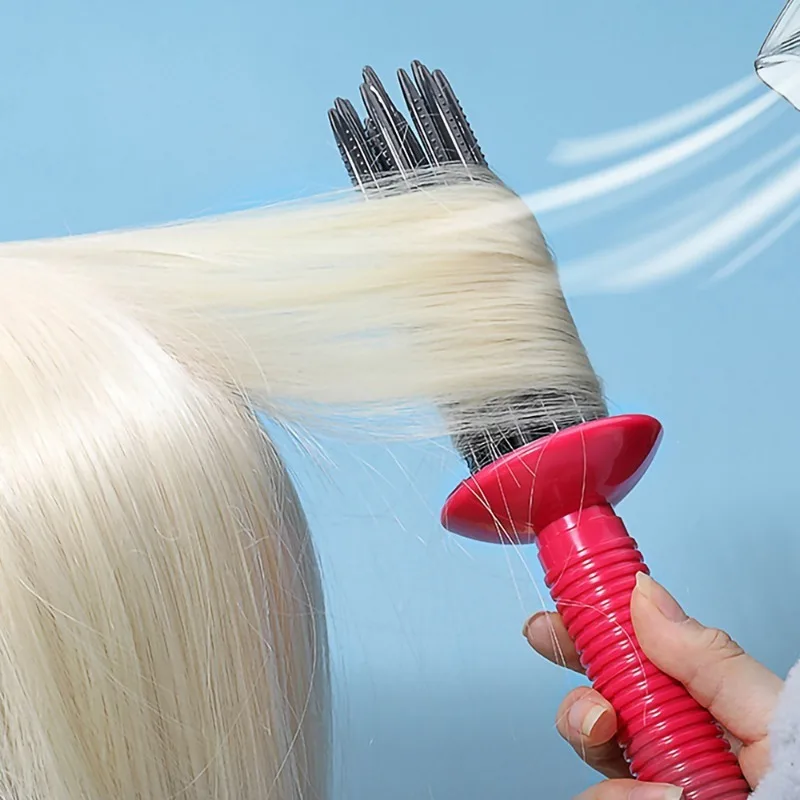 1pc Curling Hair Coil, Manual Curling Iron Blow Dryer Curling Iron, Air Volume Hair Fluffy Styling Curler Comb Hair Curler Comb