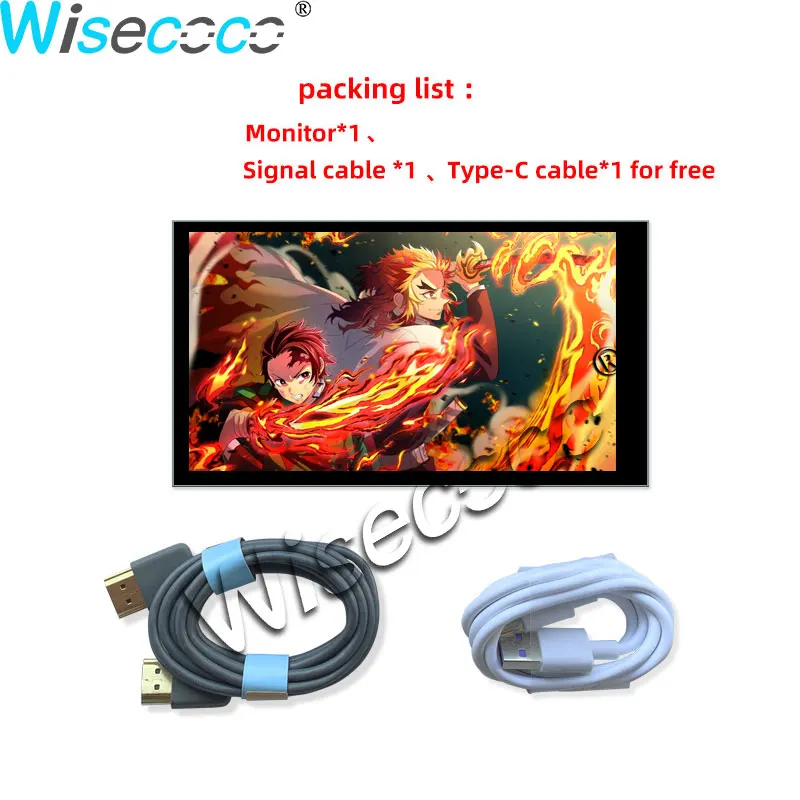 Imagem -01 - Monitor de Bateria Portátil 2k Ips Lcd Tipo-c Usb c Banco de Potência 5000mah Tela Externa pc Raspberry pi 4b Monitor