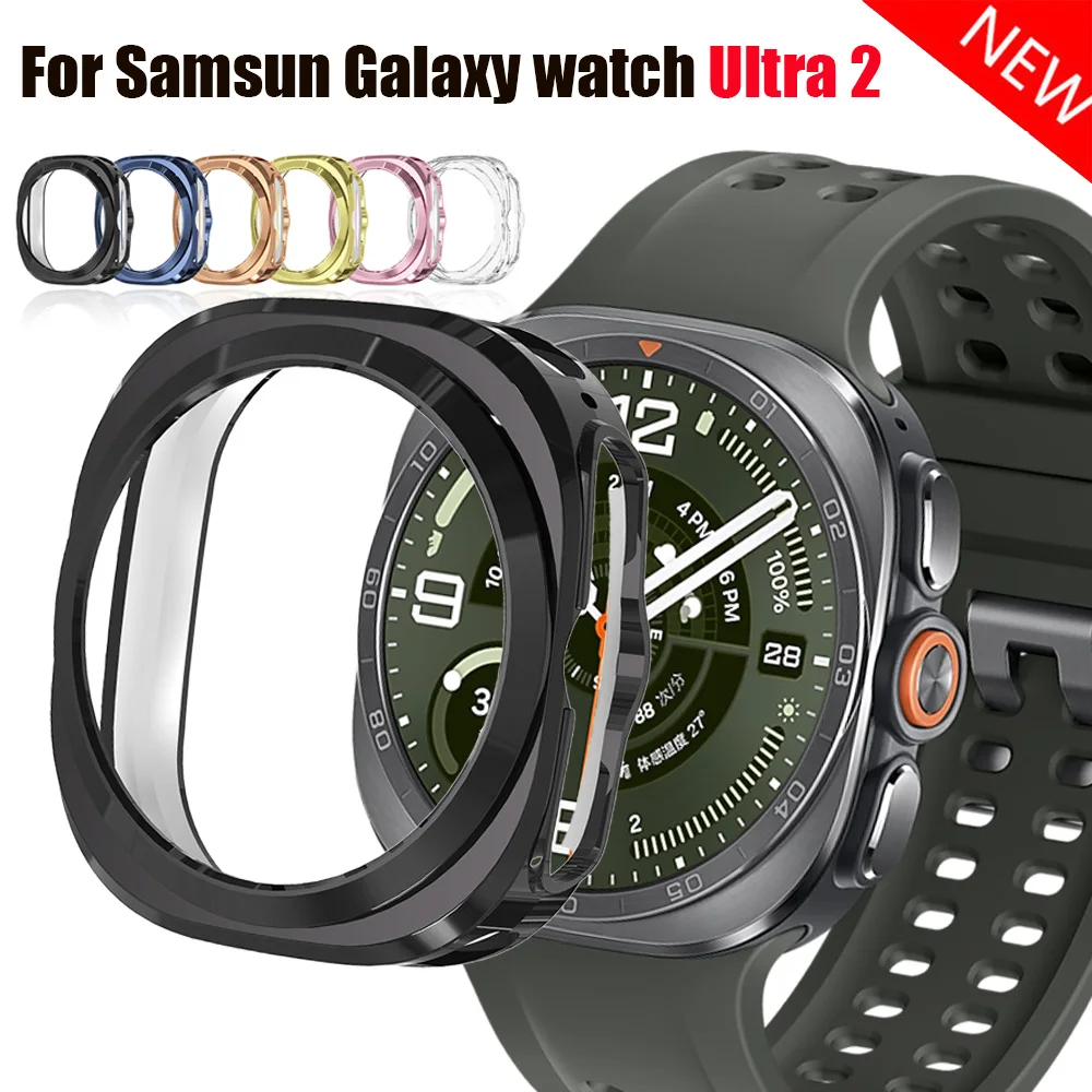Hollow TPU Case for Samsung Galaxy Watch ultra 2 47mm Smartwatch Protective Bumper Half Shell Galaxy Watch Ultra 2 Cover
