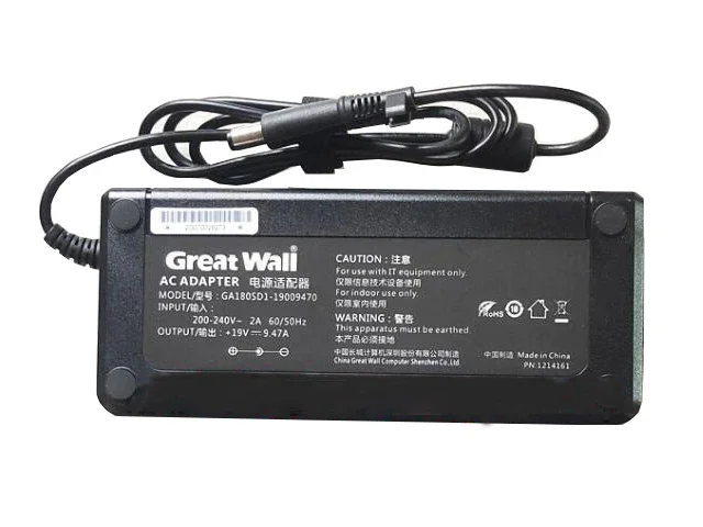 

Power Adapter 19V 9.47A, Barrel 7.4/5.0mm Without pin, IEC C14, GA180SD1-19009470