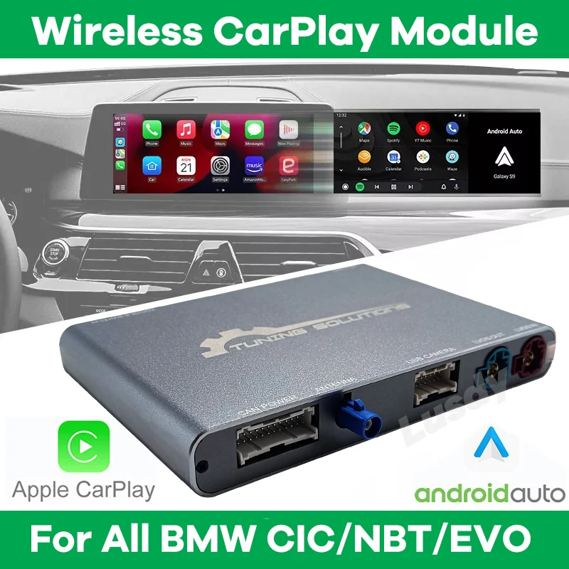 Wireless Apple CarPlay Module Box Android Auto for BMW NBT CIC EVO System 1 2 3 4 5 7 Series X3 X4 X5 X6 MINI F10 F15 F16 F30