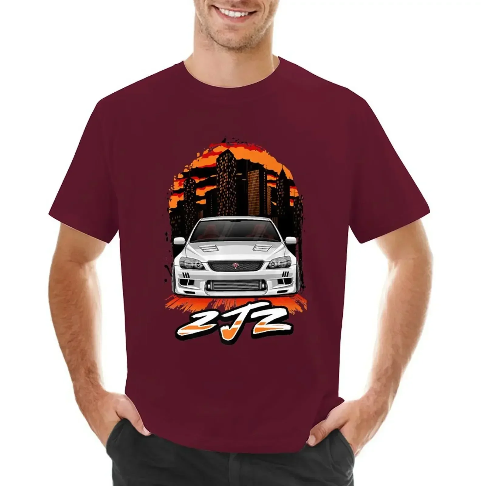 2025 new model Korean Fashion Designer T Shirt Men JDM IS300 2JZ Altezza Stance Low Style Drift Tuner Graphic T-shirt Funny Summ