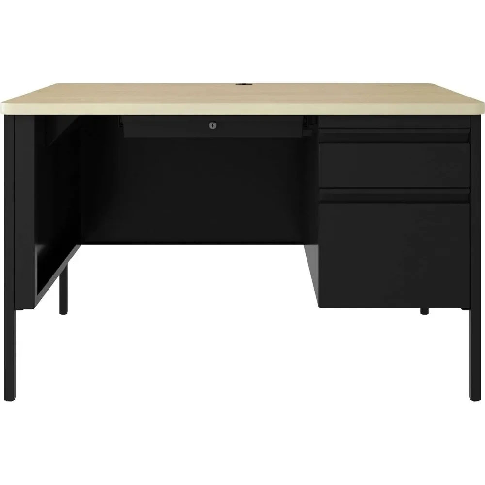 Fortress Pedestal Desk, Beige