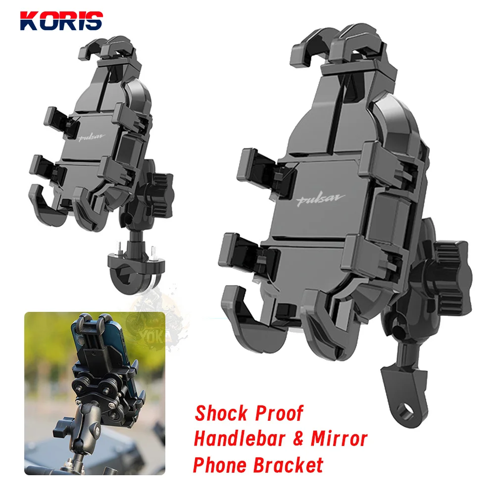 For Bajaj Pulsar 150 180 200 220F N250 Ns200 Ns125 Ns Rs Mobile Phone Holder GPS Stand Bracket Mount Motorcycle Accessories 2023