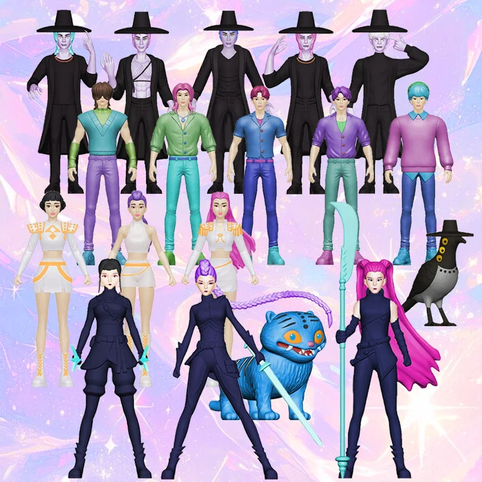Anime Kpop Demon Hunters Figure Model Toy Cartoon Gaming Peripherals Desk Decoration Collection Figures Model Toy For Kid Gift