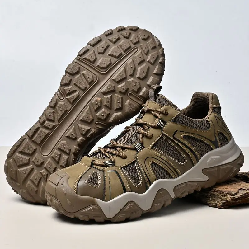 

Лидер продаж 2026: Популярные мужские летние дышащие треккинговые ботинки из сетки с мягкой подошвой для активного отдыха