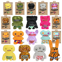 Genuine Fuggler Plush Funny Ugly Monster Budgie Fuggler Laboratory Misfits Edition Rabid Rabbit Stuffed Doll Kid Gifts