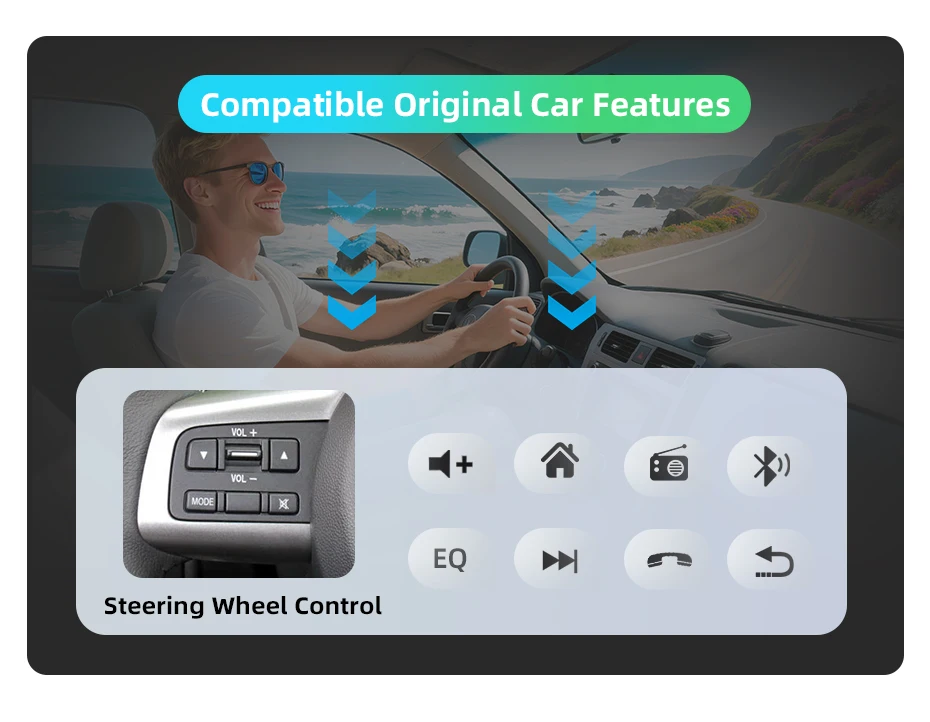 Junsun Android 15 Intelligente Autosysteme für Mazda 2 Mazda2 2007-2014 AI Wireless CarPlay für Apple Auto – Detail 6
