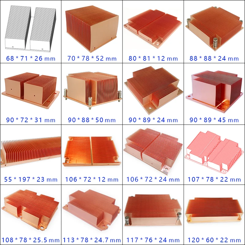 النحاس النقي المبرد DIY بها بنفسك بالوعة الحرارة المبرد تبريد برودة وحدة المعالجة المركزية رقاقة MOS الطبية IC توجيه TEC أشباه الموصلات تبديد الحرارة