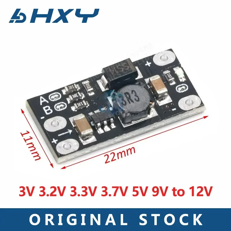 1/5/10PCS Mini DC-DC Boost Step Up Converter 3V 3.2V 3.3V 3.7V 5V 9V to 12V Voltage Regulator PCB Board Module can set 5V/8V/9V