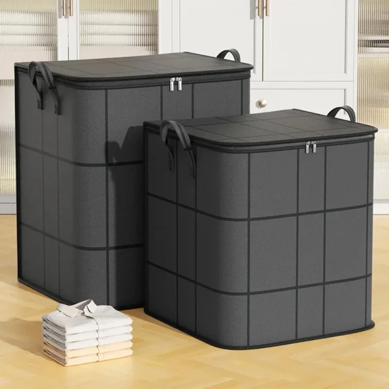 تخزين لحاف منزلي سعة كبيرة للملابس المحمولة باليد لحاف قطني مقاوم للرطوبة والغبار حقيبة فرز الملابس #2