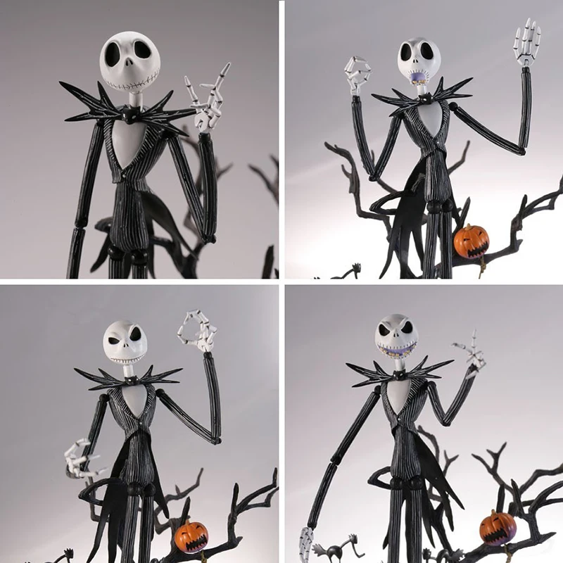 Original Christmas Eve Jack Skellington Night Luminescence Action Figures Room Decoration Christmas Gift Halloween Gift Toys