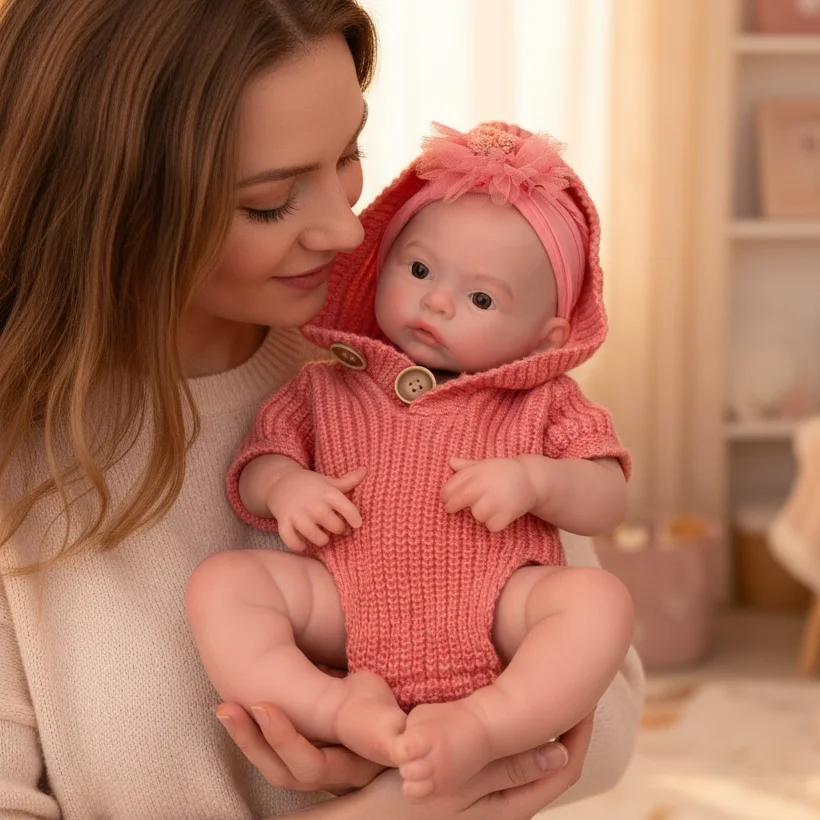 

45 см окрашенная и неокрашенная мягкая силиконовая кукла Bebe Reborn Girl Doll Bebe reborn de silicona, реалистичная кукла для новорожденных девочек