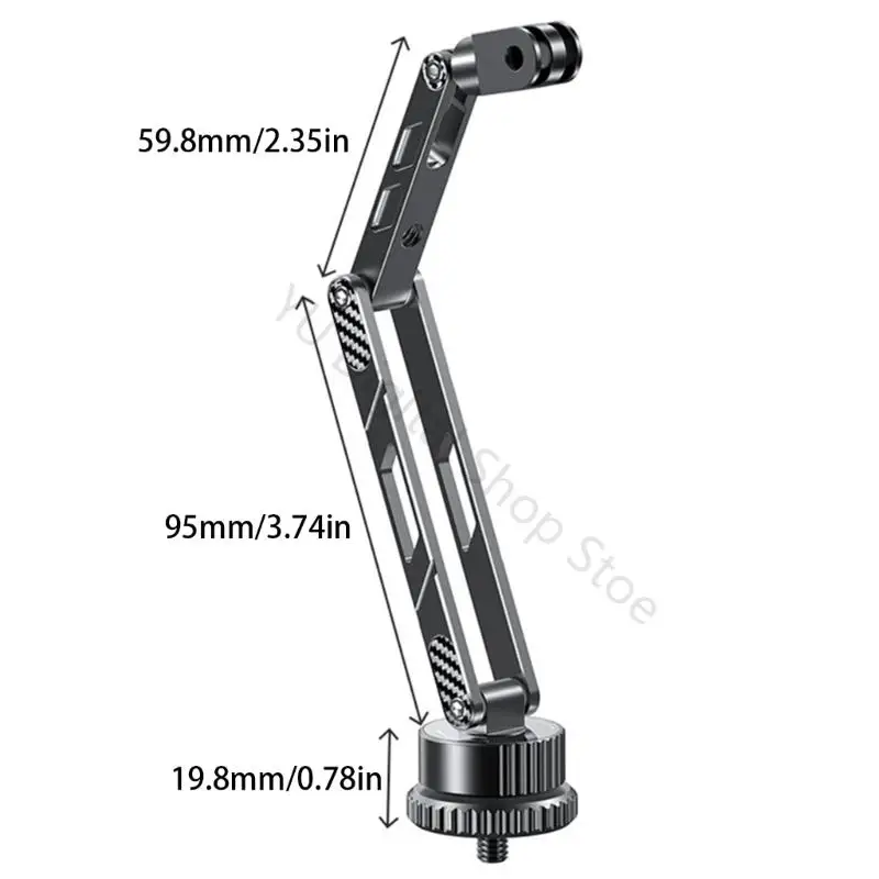 96BA MultiAngle-Kamerahalterungs-Zubehörhalterung mit 3 Gelenkpunkten, Gehäuse aus Aluminiumlegierung, MultiAngle-Positionierung – Detail 6