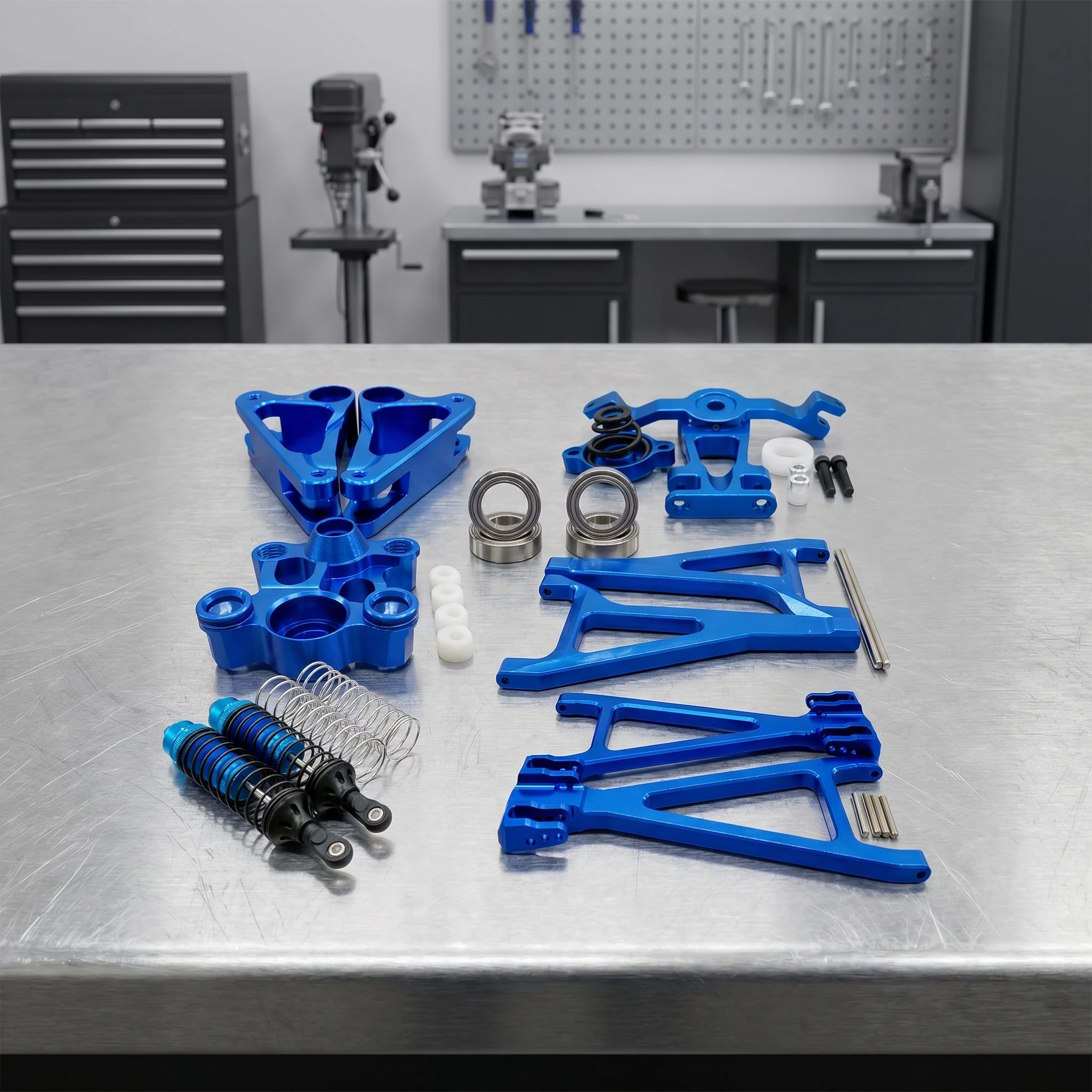 RCGOFOLLOW Front Axle Assembly Kit Exquisitely Crafted Rc Front Axle Assembly Kit For 1/8  E-revo Short Course