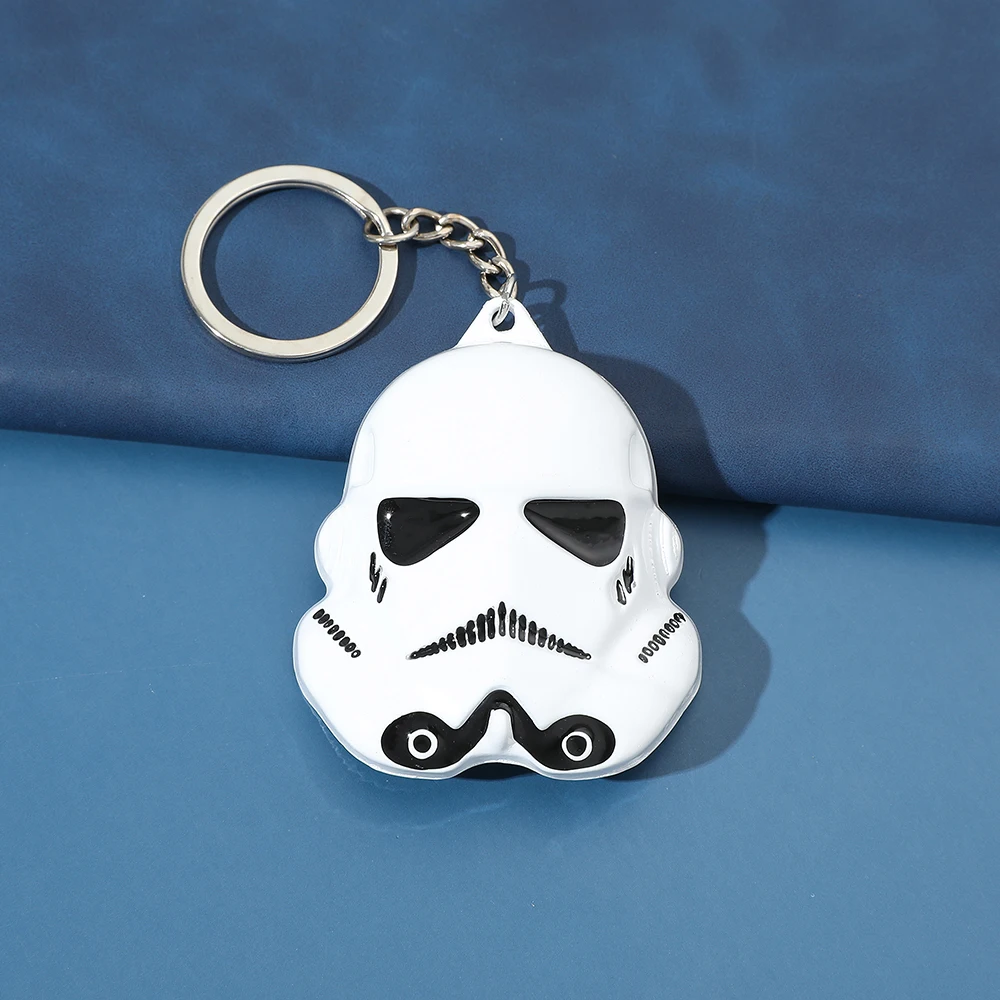 Disney Star Wars Spaceship R2-D2 Keychain The Mandalorian Movie Character Cartoon Animation Pendant Metal Accessories