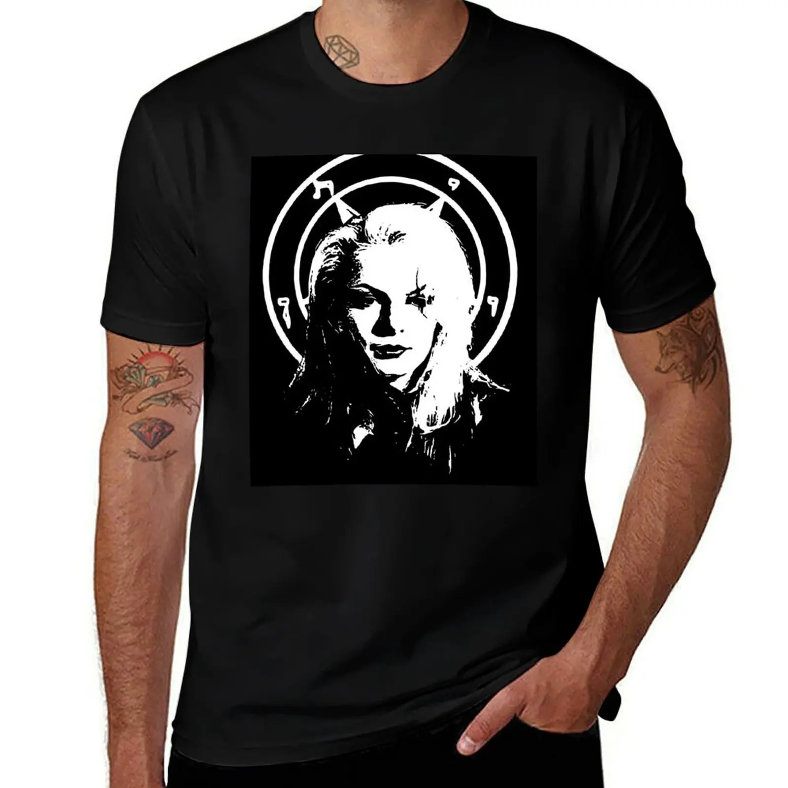 Zeena LaVey - Church of Satan T-Shirt Trendy Print Short Sleeve T-Shirt