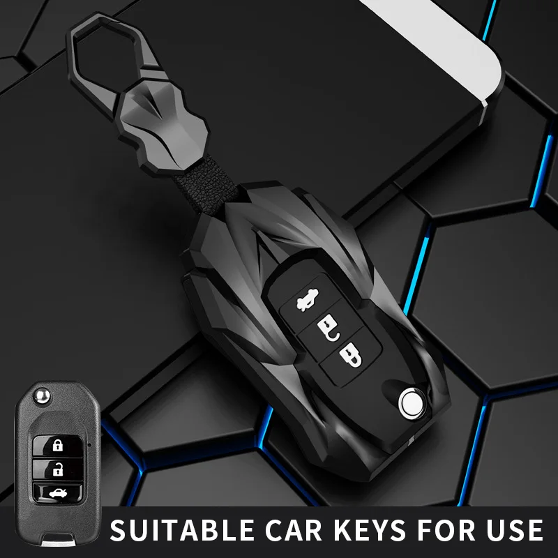 

Car Flip Key Case Cover Shell Fob For Honda Civic HRV CRV XRV CR-V Crider Odyssey Pilot Fit Accord Protector Accessories Bag