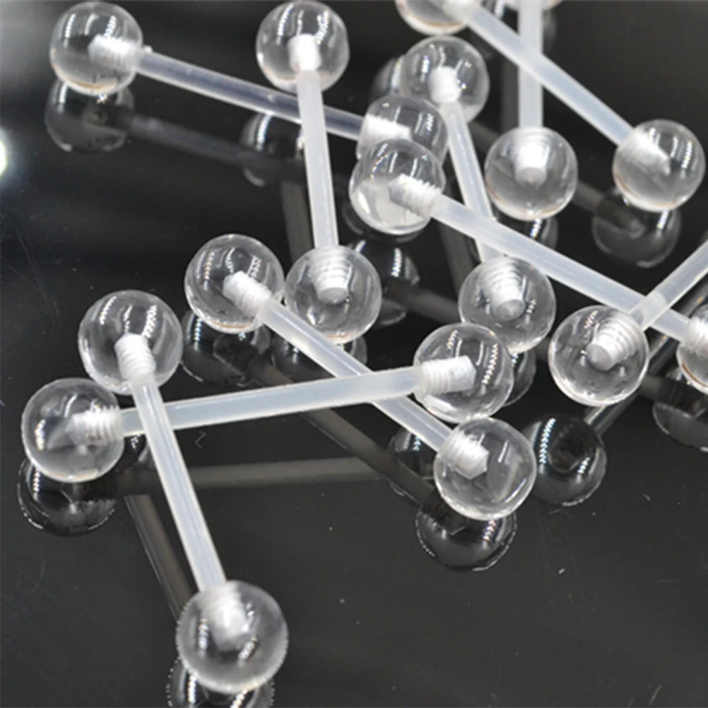 

12pcs Rod Tongue Rings Body Jewelry Percing Tongue Barbell Bars Great Gifts