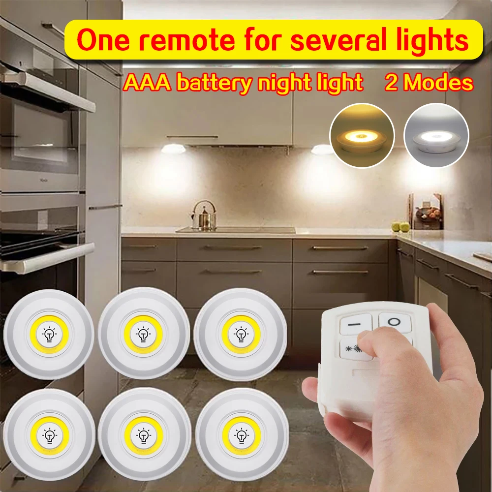 Kitchen Decor Lighting - Akıllı Kablosuz Uzaktan Kumandalı Gece Lambası