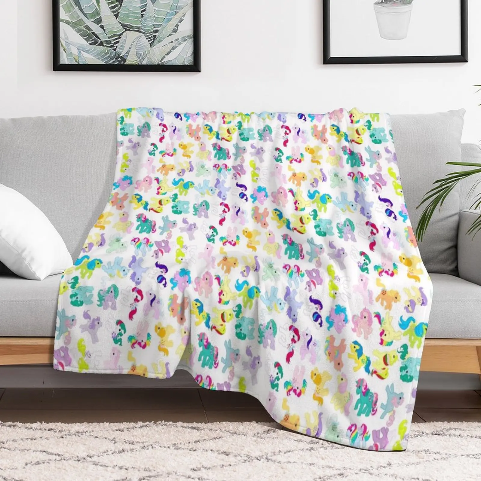 

MLP All Over Me Throw Blanket Designers decorative Giant Sofa Blankets