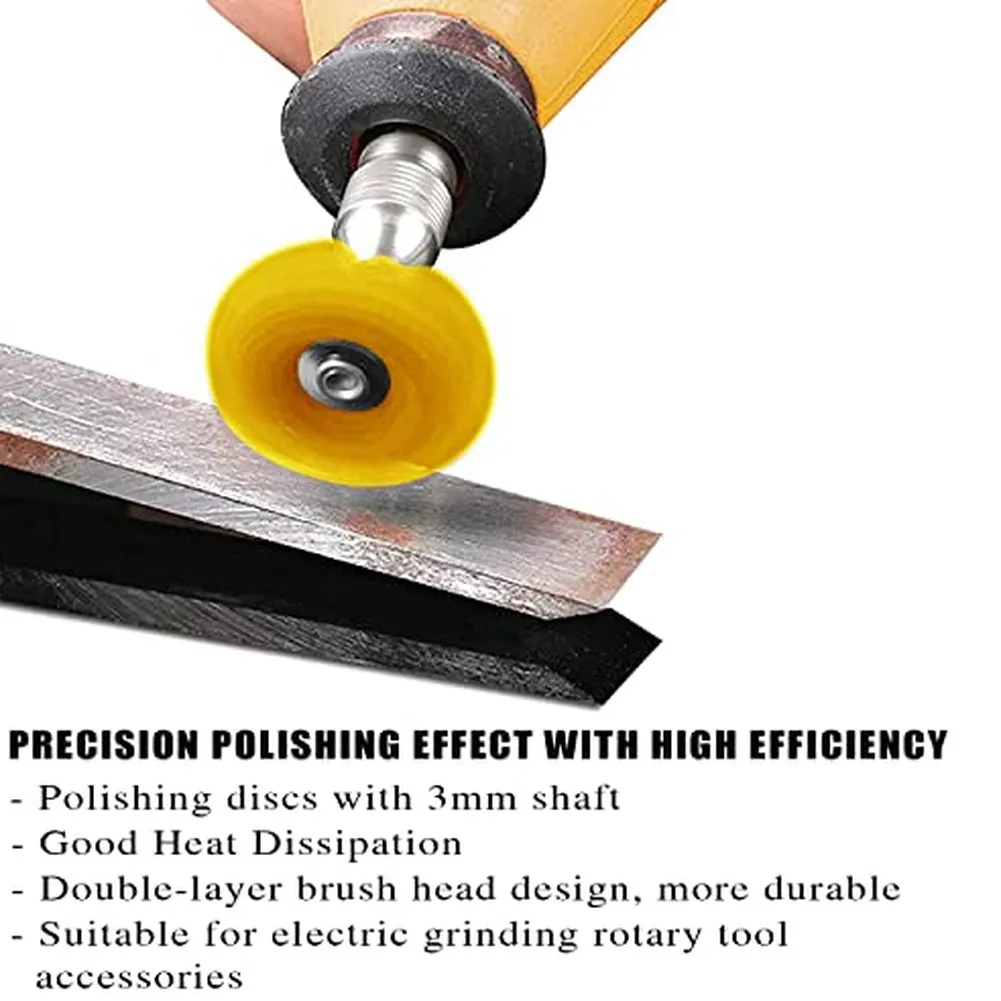 1インチ研磨ホイールツール、18インチハンドル付き、金属や木材の精密研磨、清掃、錆除去に最適
