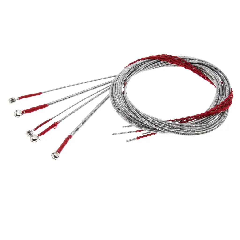 Electric Guitar Bass String Kit High Carbon Steel Core Nickel Wound Set for 5 String Electric Bass Practice
