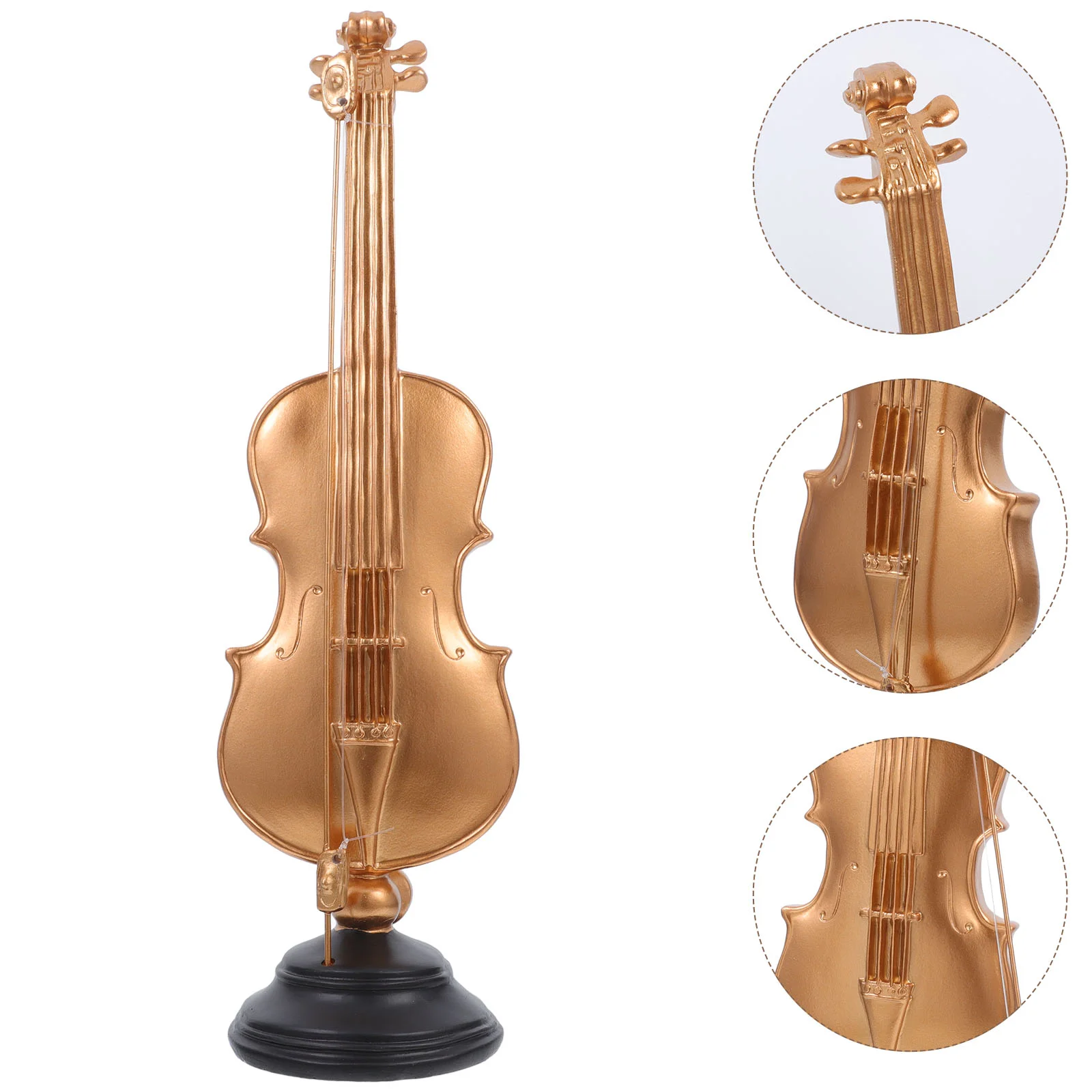 

Violin Ornaments Model Vintage Statue Musical Instrument Toy Dollhouse Mini Decor