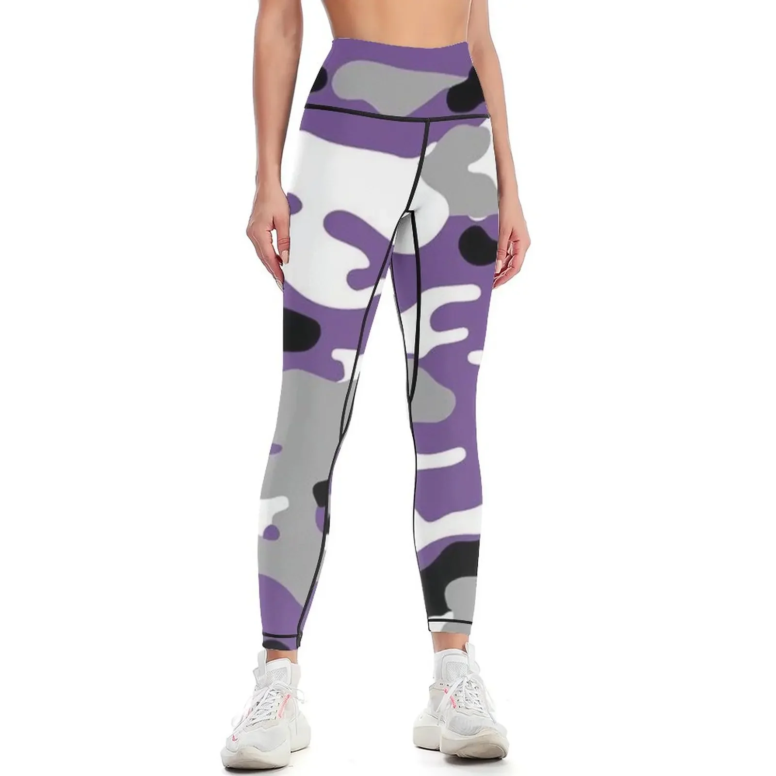 

Purple Camouflage Leggings fitness set gym Women's high waist sports for for physical Womens Leggings