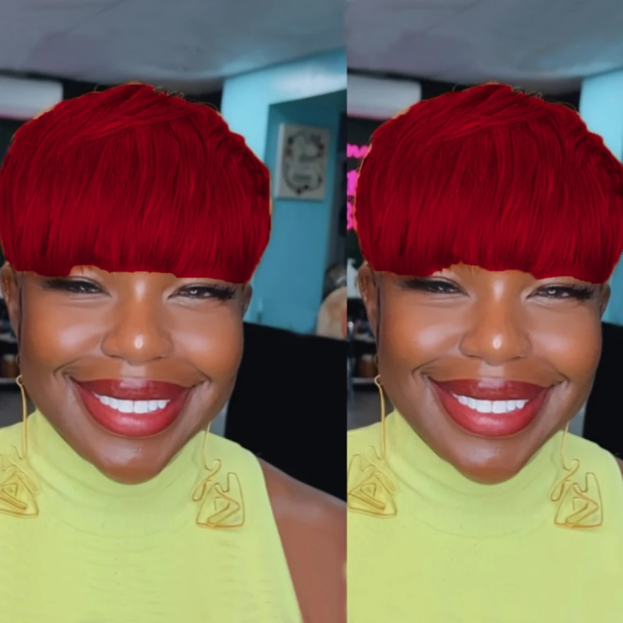 Parrucca per capelli umani diritta con taglio pixie corto Parrucche per capelli umani Remy con frangia Parrucca piena fatta a macchina