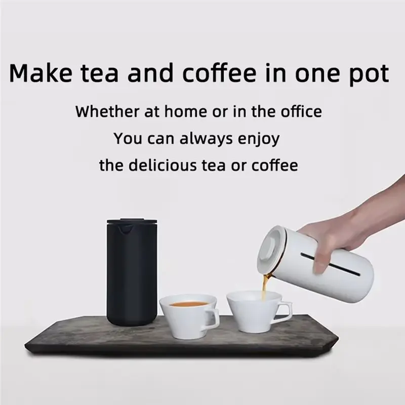 B01C-15Oz French Press Coffee Press Heat Resistant Glass Coffee Press High Density Stainless Steel Mesh Heat Resistant Glass B