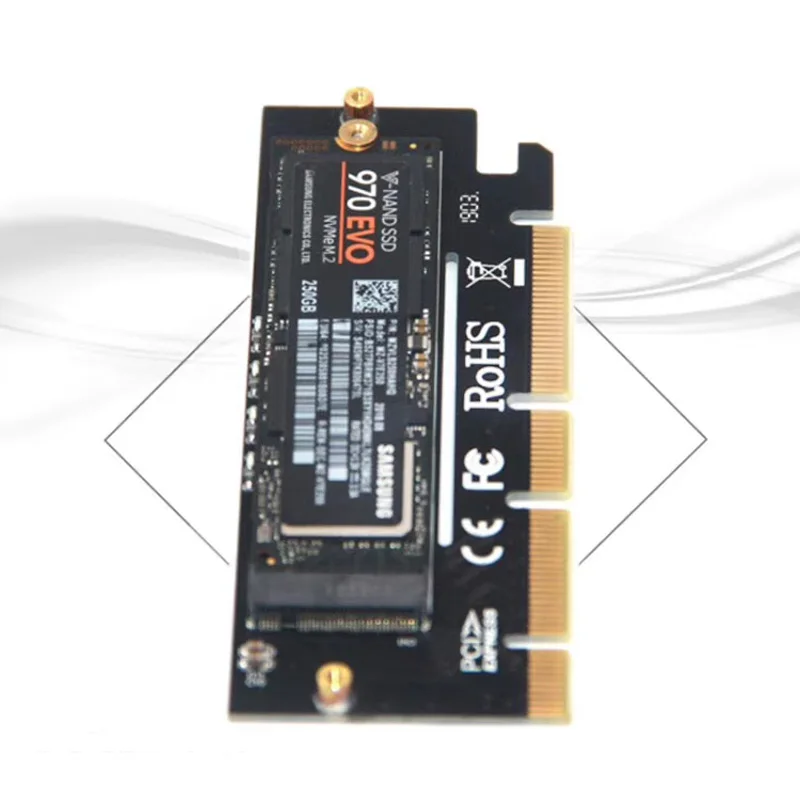 مهايئ من M.2 NVME Raiser PCIE to M2 متوافق مع فتحة PCIE X16 X8 X4 عالية السرعة PCI Express GEN3 مع مؤشر LED لـ 2230-2280 M2 SSD