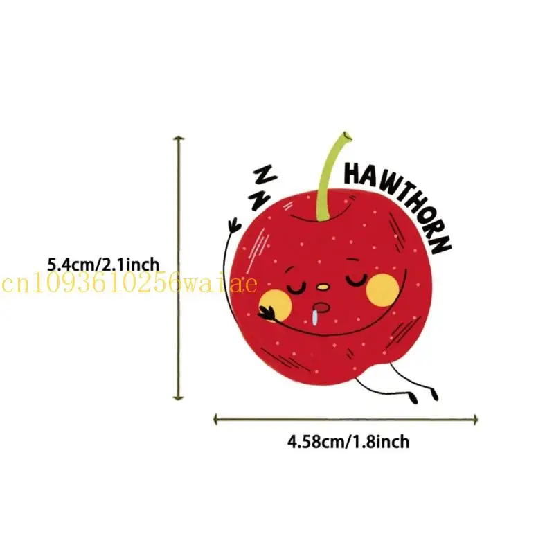 PVC 만화 과일 보상 스티커 태블릿 노트북 학교 용품을 위한 이동할 수 있는 접착제