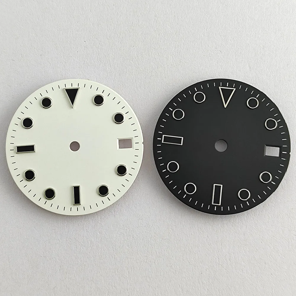 قرص ساعة NH35 عالي الجودة 28.5 ملم غير مضيء مناسب لملحقات ساعة الحركة NH35 NH36